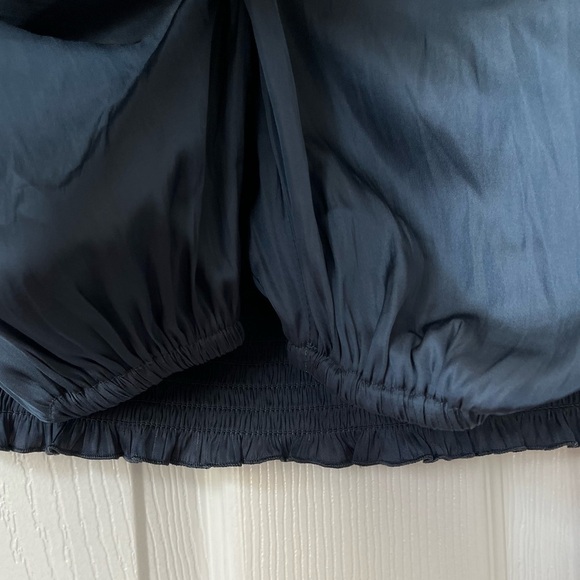 J.Crew Squareneck Smocked Featherweight Satin blouses size XXS - Picture 5 of 8